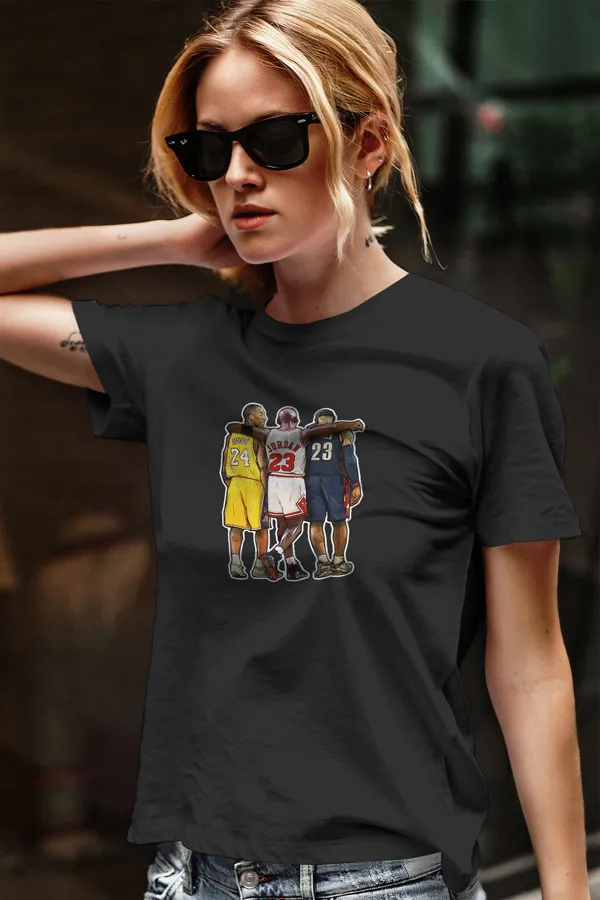 Air Jordan 40 Siyah NBA Kadın Tshirt - Tişört Air Jordan 40 Siyah NBA Kadın Tshirt - Tişört