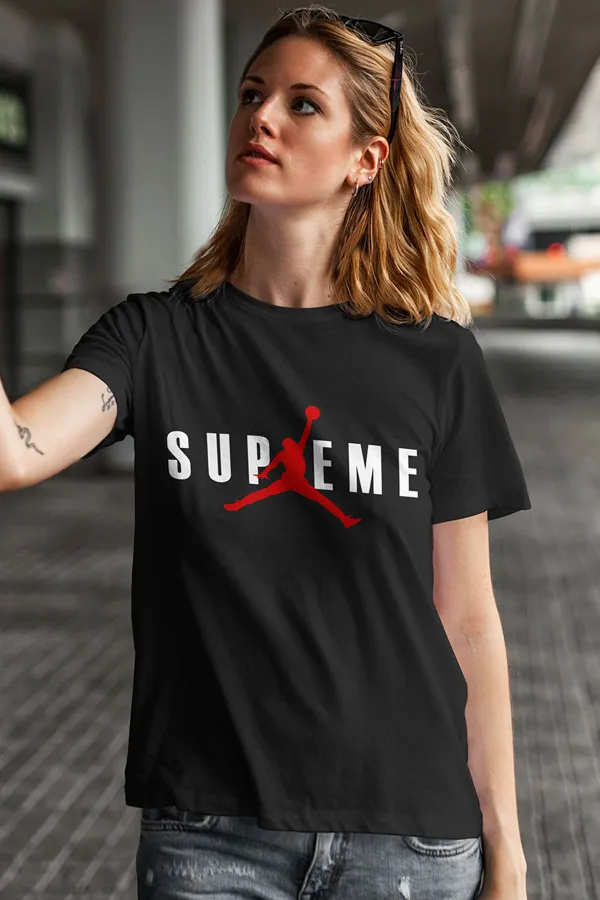 Air Jordan 21 Siyah NBA Kadın Tshirt - Tişört Air Jordan 21 Siyah NBA Kadın Tshirt - Tişört