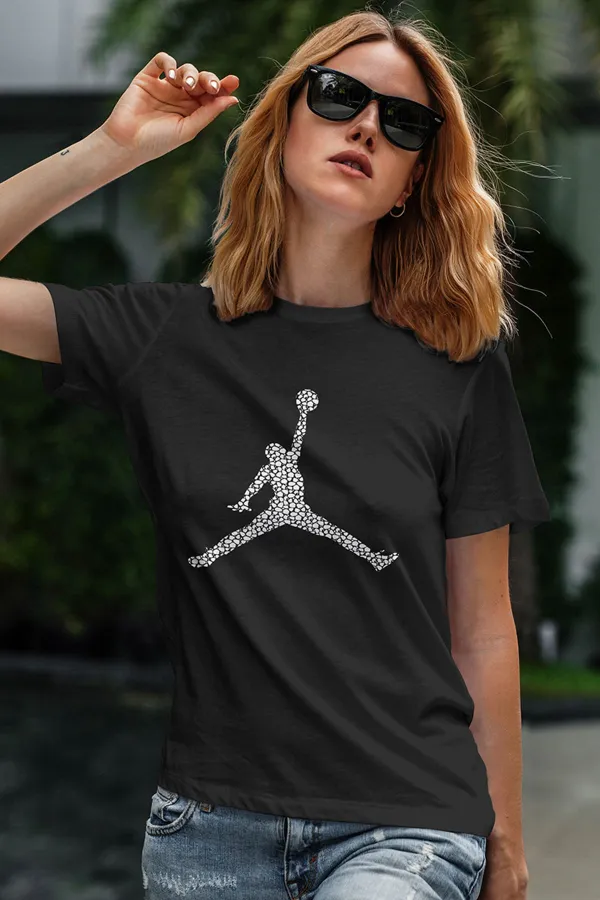 Air Jordan 16 Siyah NBA Kadın Tshirt - Tişört Air Jordan 16 Siyah NBA Kadın Tshirt - Tişört