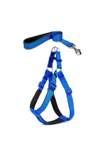 Köpek Göğüs Tasma Seti 40-60 cm Mavi + Gezdirme Kayışı Köpek Göğüs Tasma Seti 40-60 cm Mavi + Gezdirme Kayışı