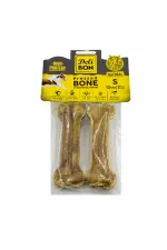 Delibon Deri Köpek Çiğneti Pres Kemik 2x12cm Natural Delibon Deri Köpek Çiğneti Pres Kemik 2x12cm Natural