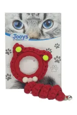 Markapet Jooys Zilli Kedi Örgü İpi 15 cm Kırmızı Markapet Jooys Zilli Kedi Örgü İpi 15 cm Kırmızı