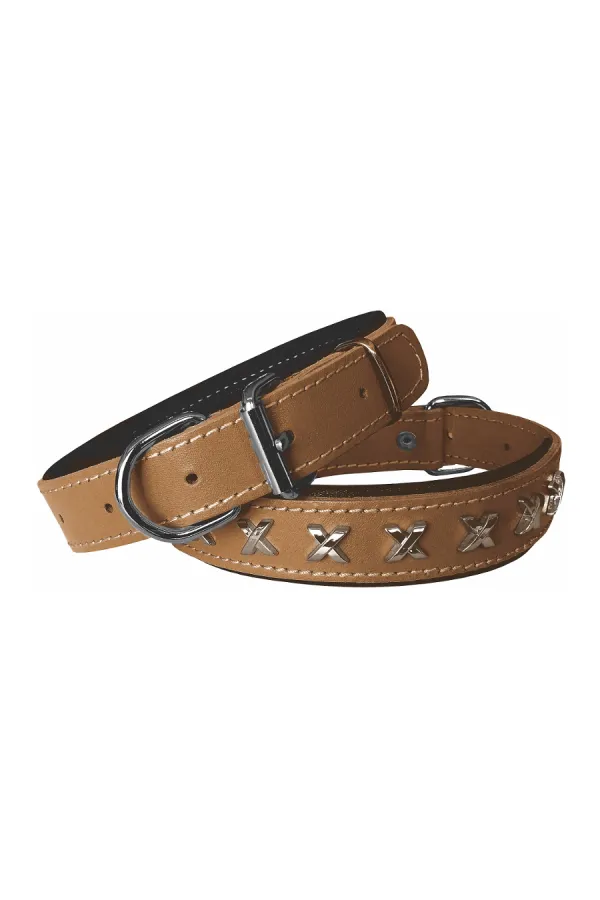 Markapet Deri Metal İşlemeli Köpek Boyun Tasması 2,5 x 40-50 cm Kamel Markapet Deri Metal İşlemeli Köpek Boyun Tasması 2,5 x 40-50 cm Kamel